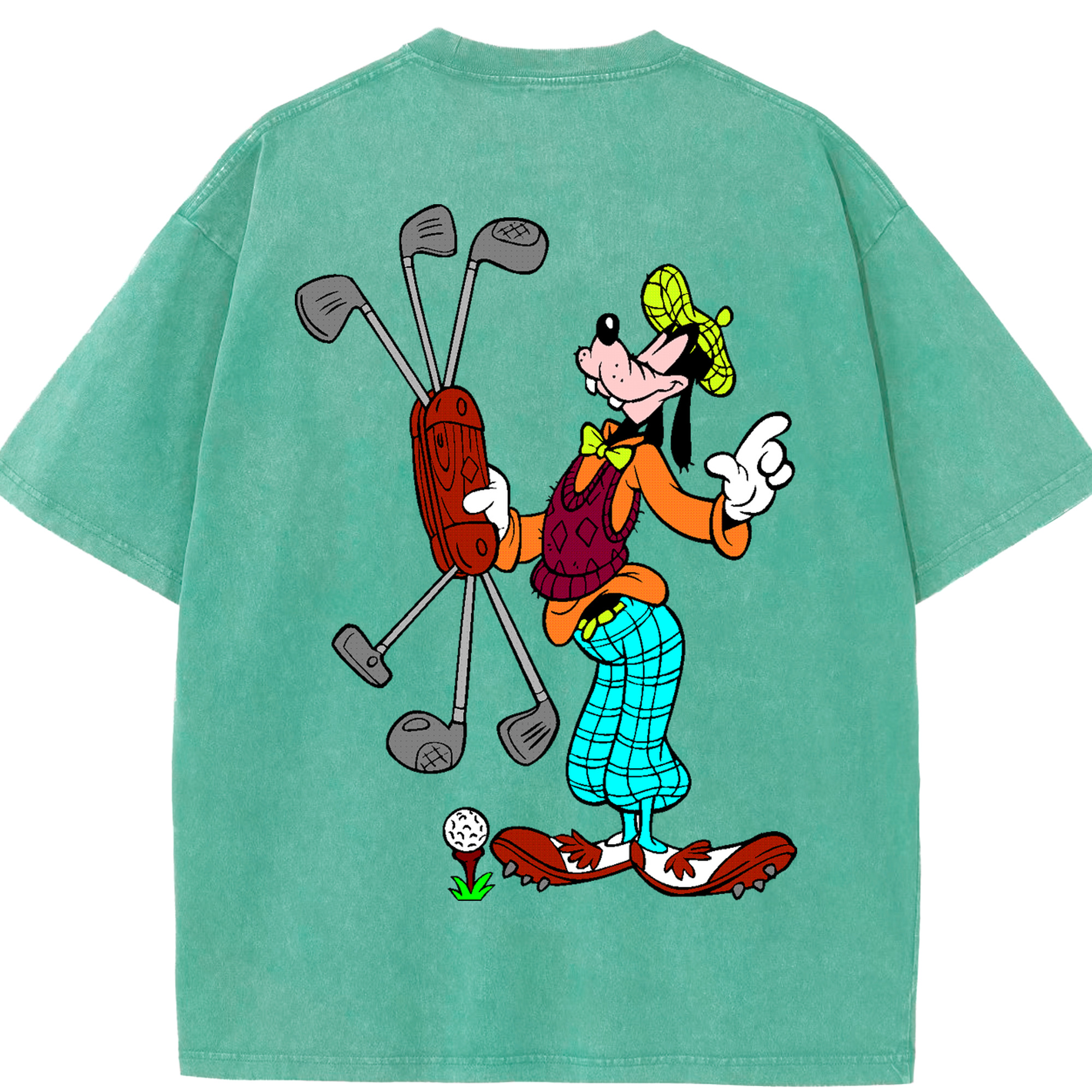 （画像用） ミッキーマウス Mickey Mouse 綿100% ヴィンテージ風 半袖Tシャツ（背面プリント）